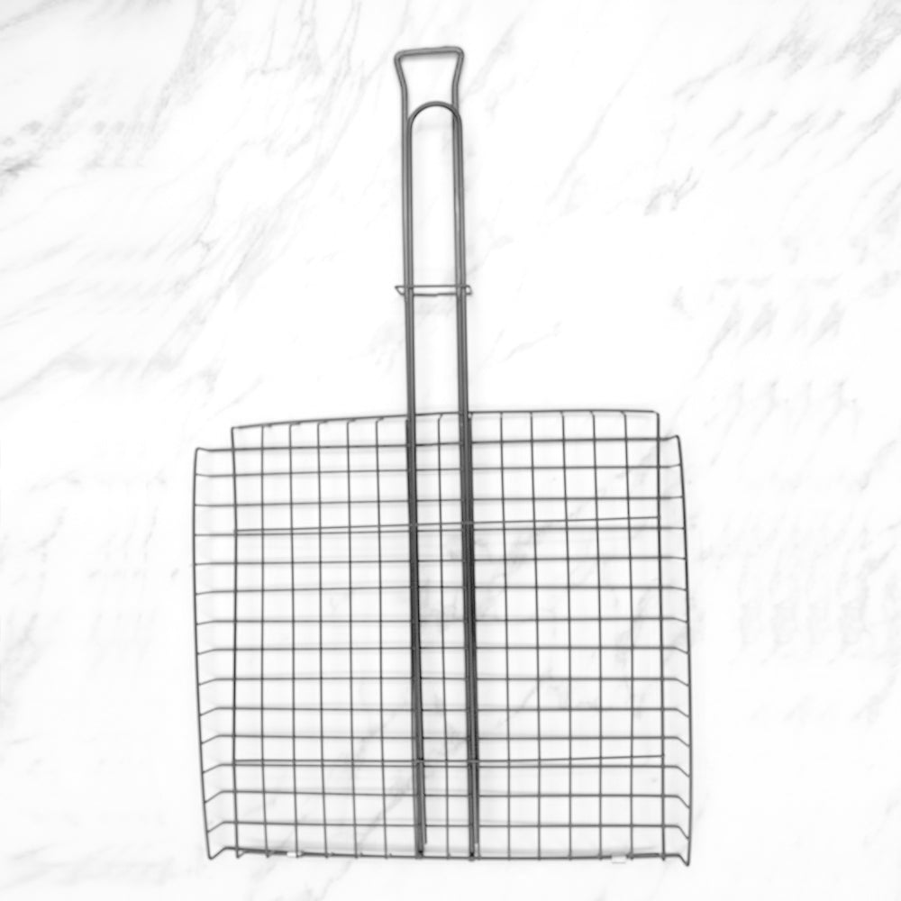 Deep fry strainer with stainless steel mesh