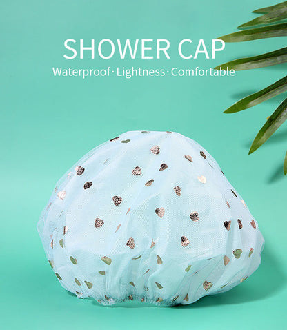 Durable and reusable shower cap for everyday use.