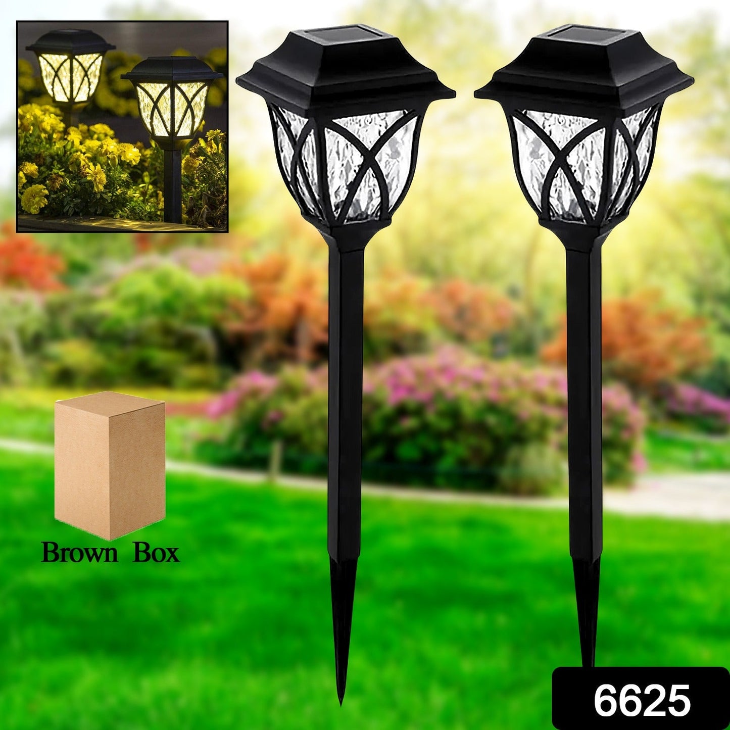 Solar light in garden