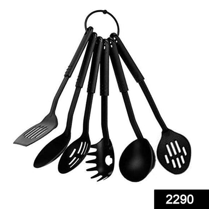 Non-stick spoon set with different colors