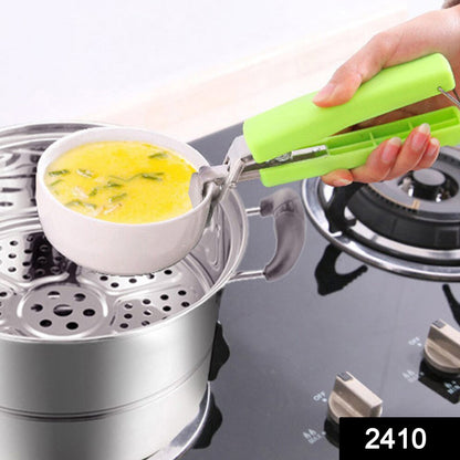 Kitchen clamp holder for dishes, anti-scald.