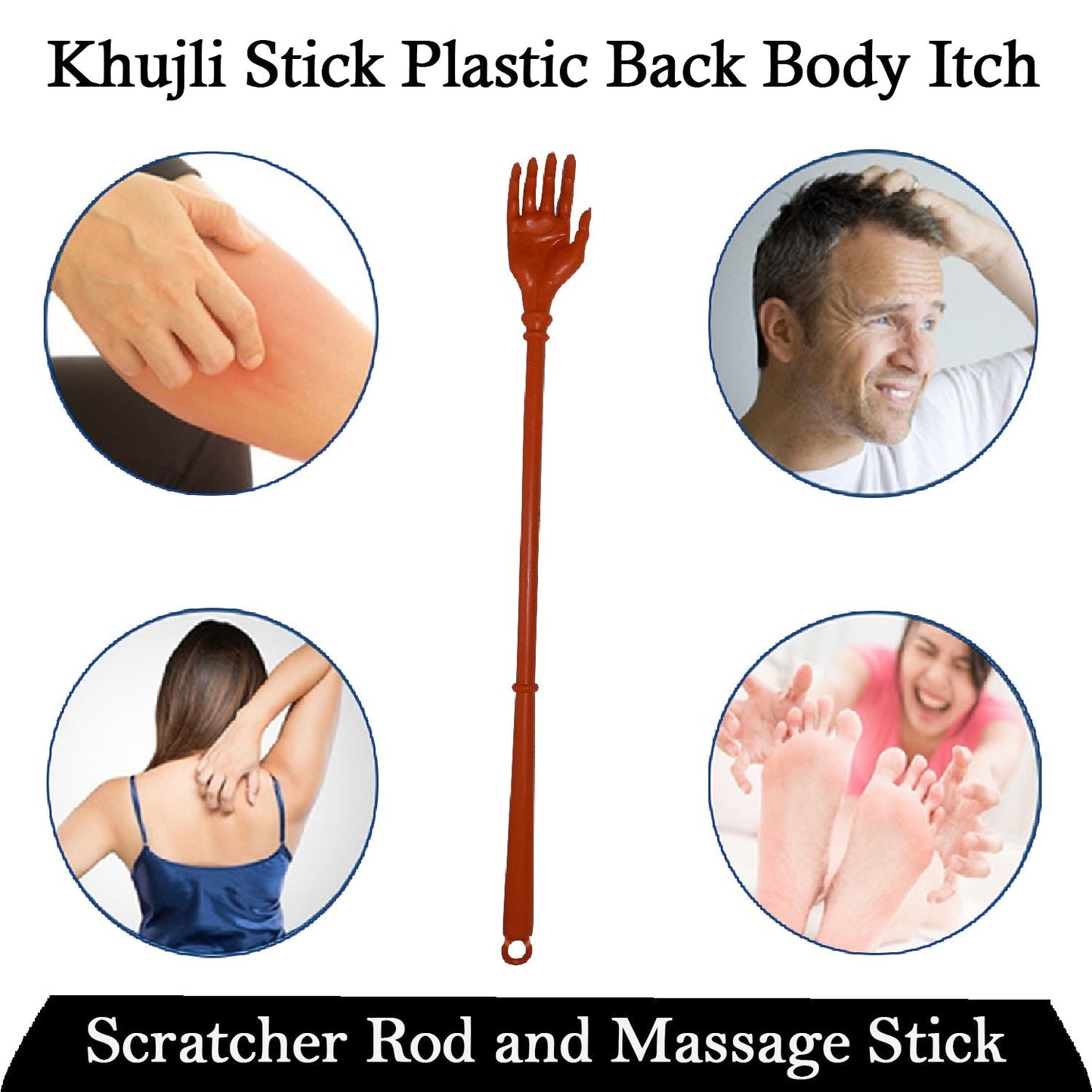 Back scratcher rod, lightweight and durable.