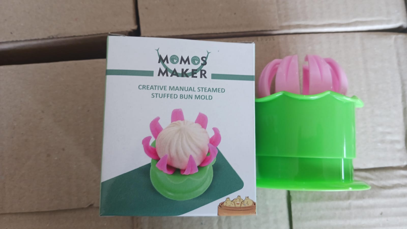 Complete momo maker tools set for preparing dumplings.