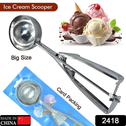 Ice cream scoop with trigger