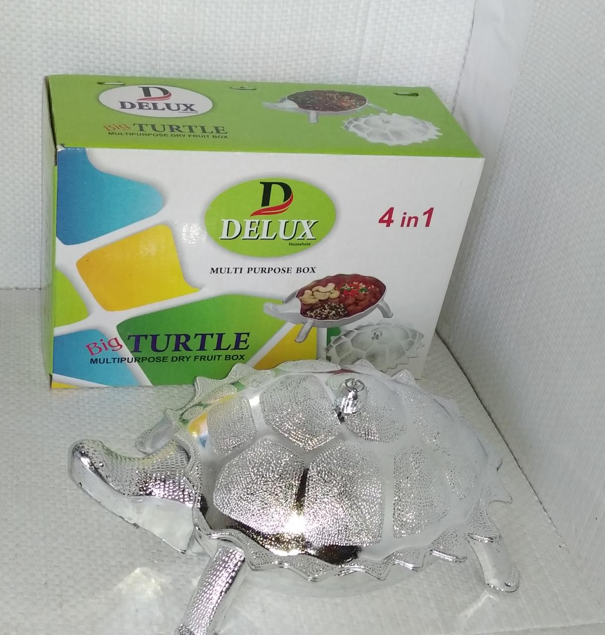 Unique tortoise-shaped box for dry fruits or as a gift.