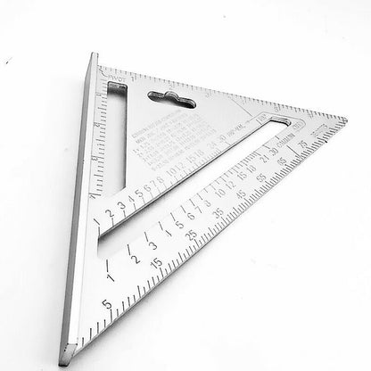 Lightweight triangle scale for accurate measurements.